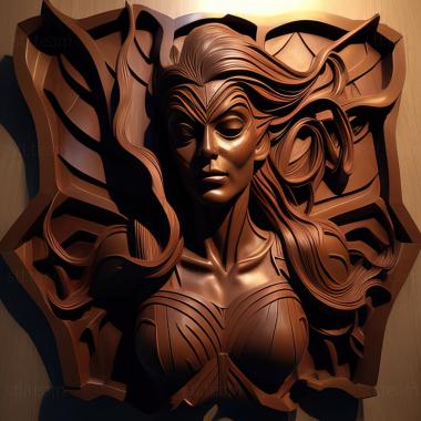 3D модель St Женщина-Паук Вселенная Marvel (STL)